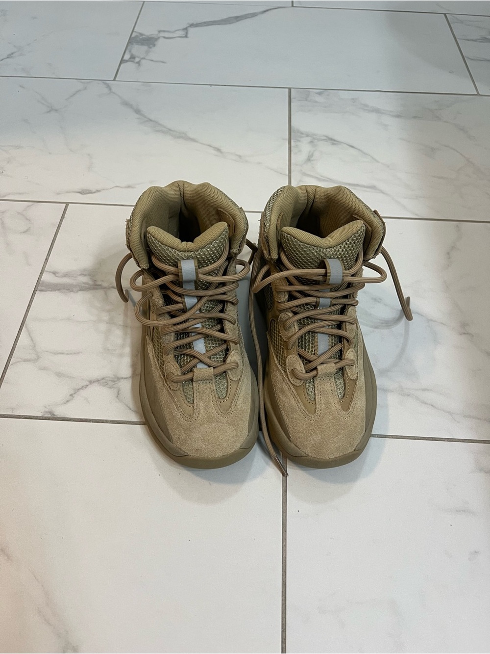 Yeezy Desert Tan Combat-Style Boots